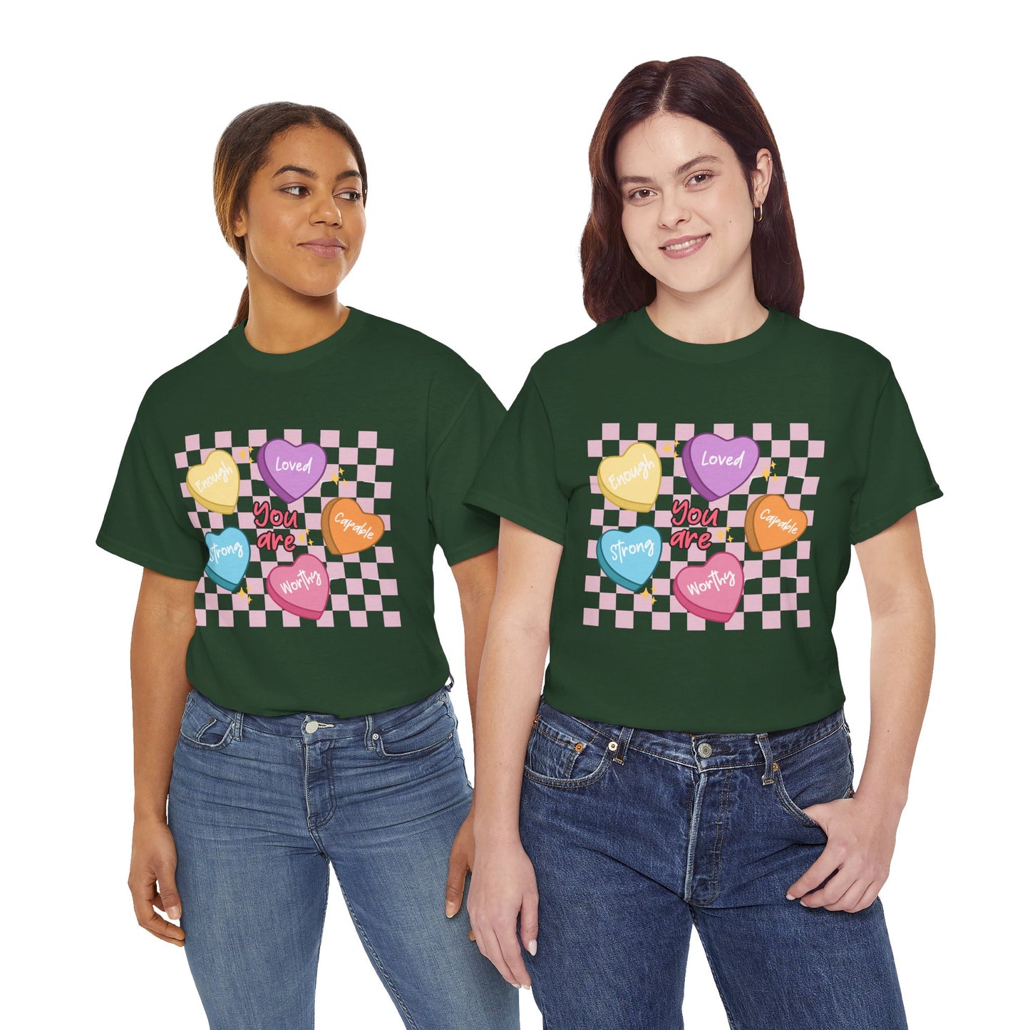 Positive Candy Hearts Unisex T-Shirt