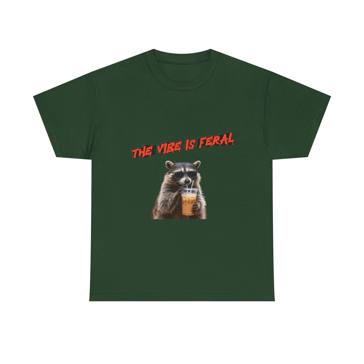 "The Vibe Is Feral" Raccoon T-Shirt
