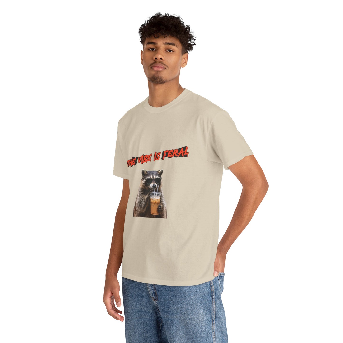 "The Vibe Is Feral" Raccoon T-Shirt