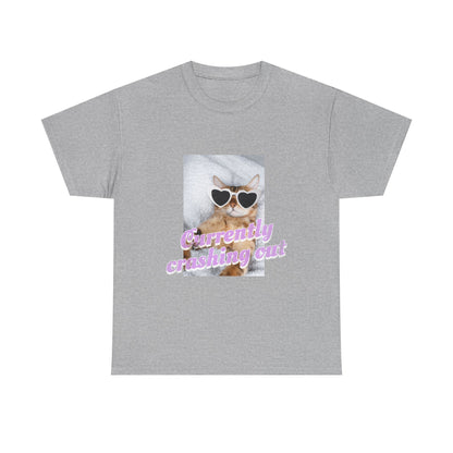 "Currently Crashing Out" Cat T-Shirt