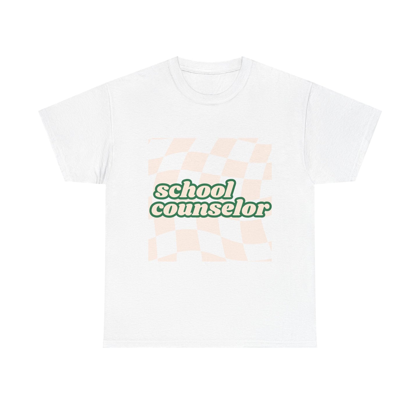 Retro Checkered School Counselor Unisex T‑Shirt