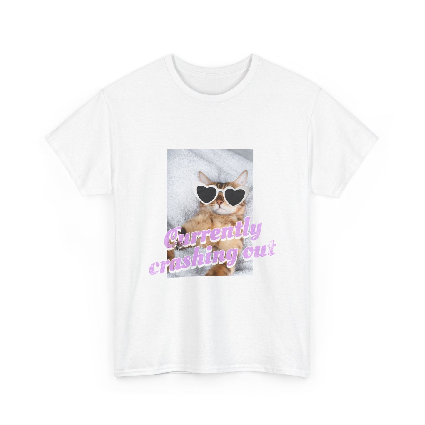 "Currently Crashing Out" Cat T-Shirt