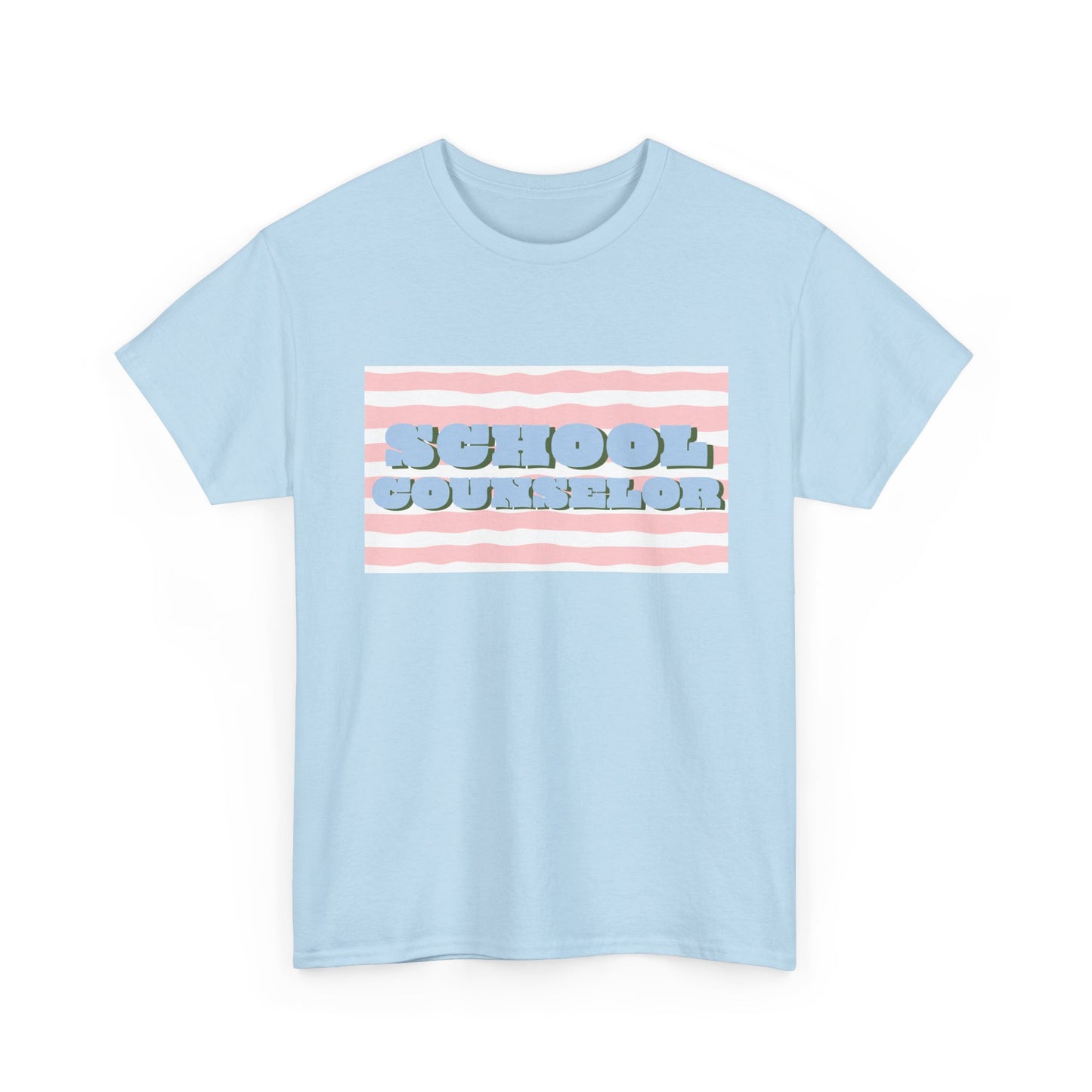 School Counselor Retro Stripe Unisex T-Shirt
