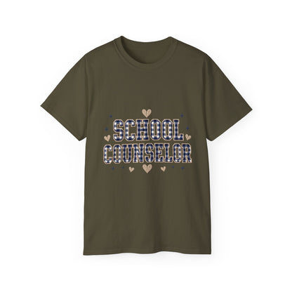 Navy Plaid SC T-Shirt *Not Embroidered*