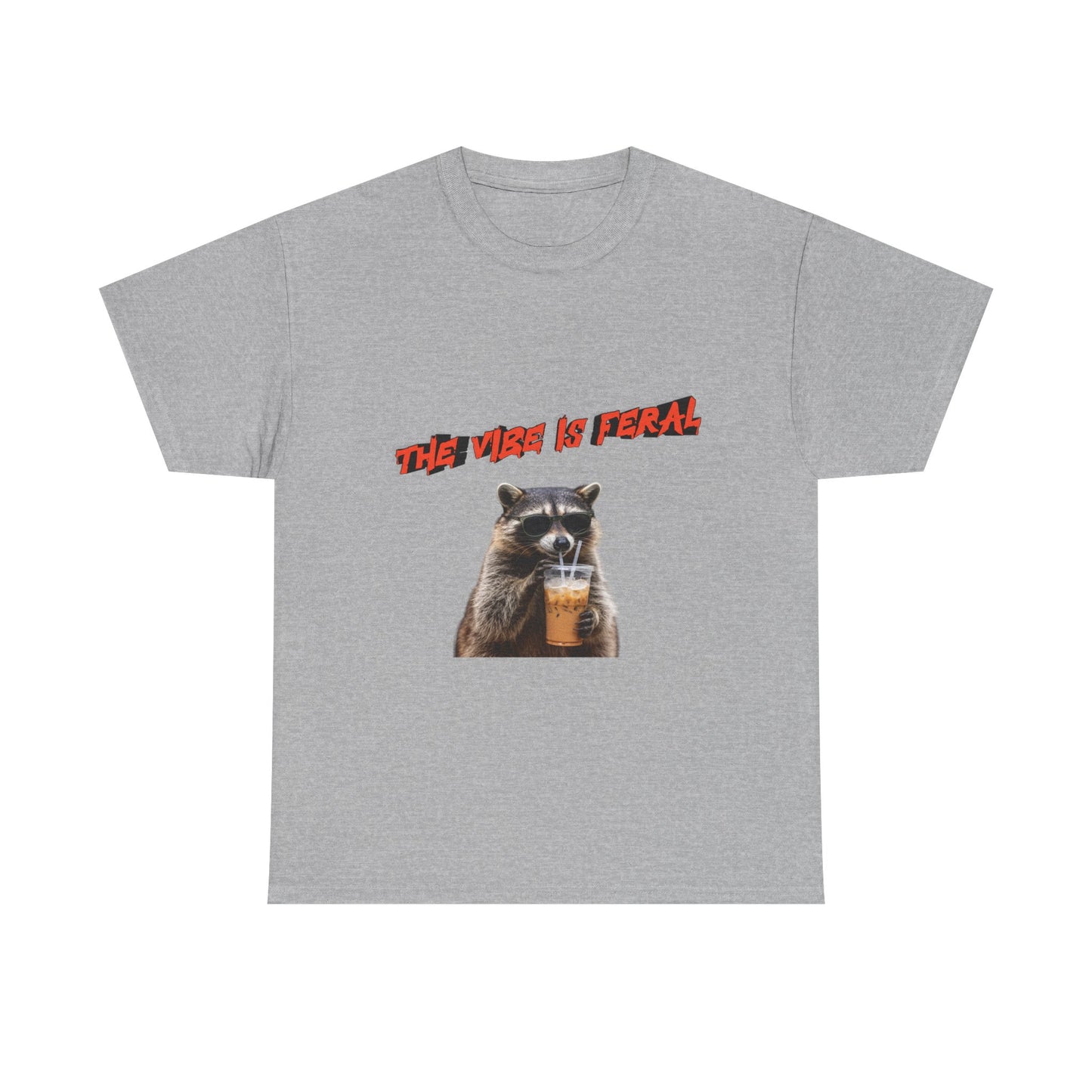"The Vibe Is Feral" Raccoon T-Shirt