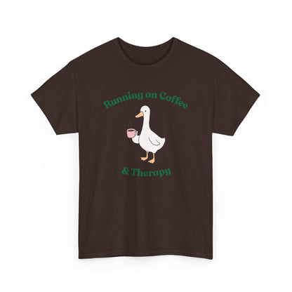 "Running on Coffee & Therapy" Unisex T-Shirt