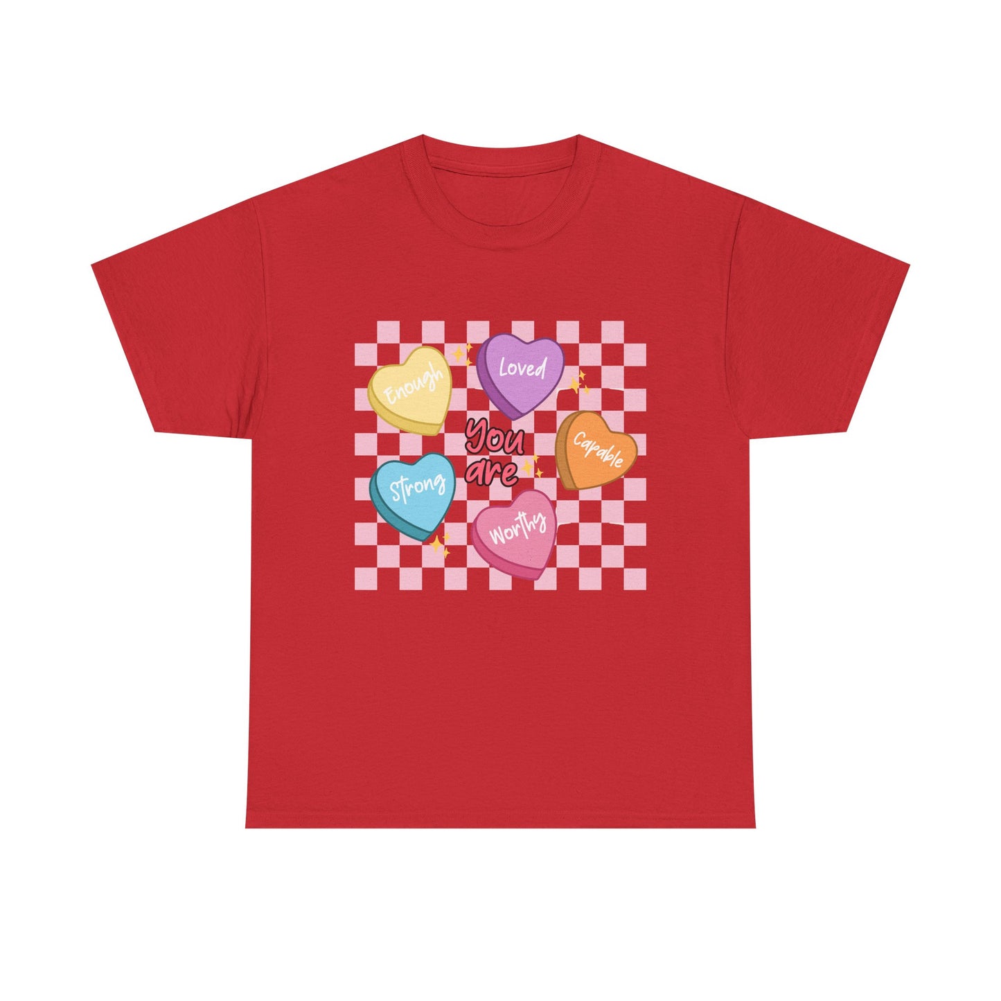 Positive Candy Hearts Unisex T-Shirt