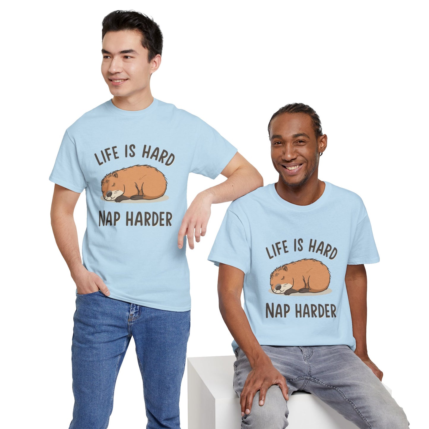 "Life Is Hard, Nap Harder" Unisex T-Shirt