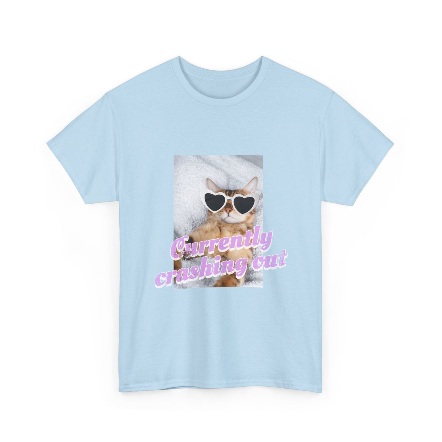 "Currently Crashing Out" Cat T-Shirt