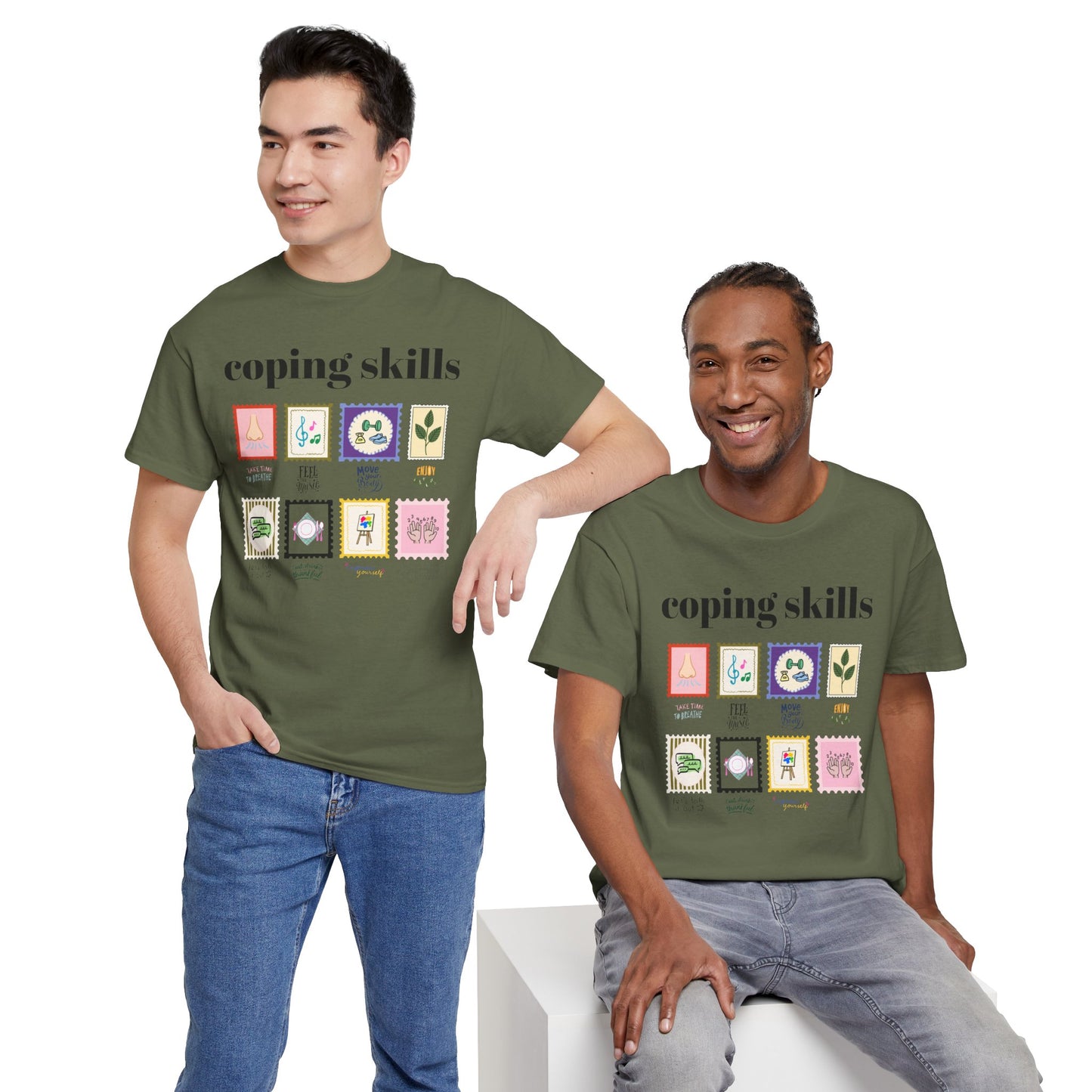 Coping Skills Stamps Unisex T-Shirt
