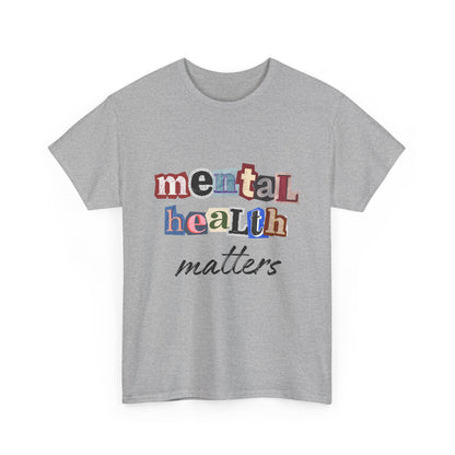 Typography Mental Health Matters Unisex T-Shirt