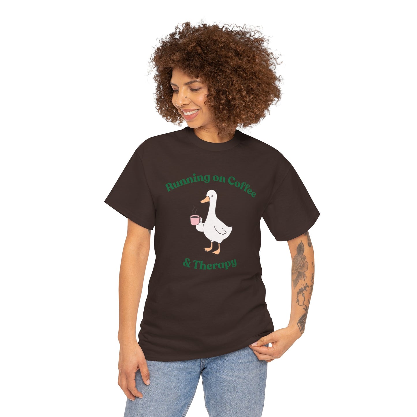 "Running on Coffee & Therapy" Unisex T-Shirt