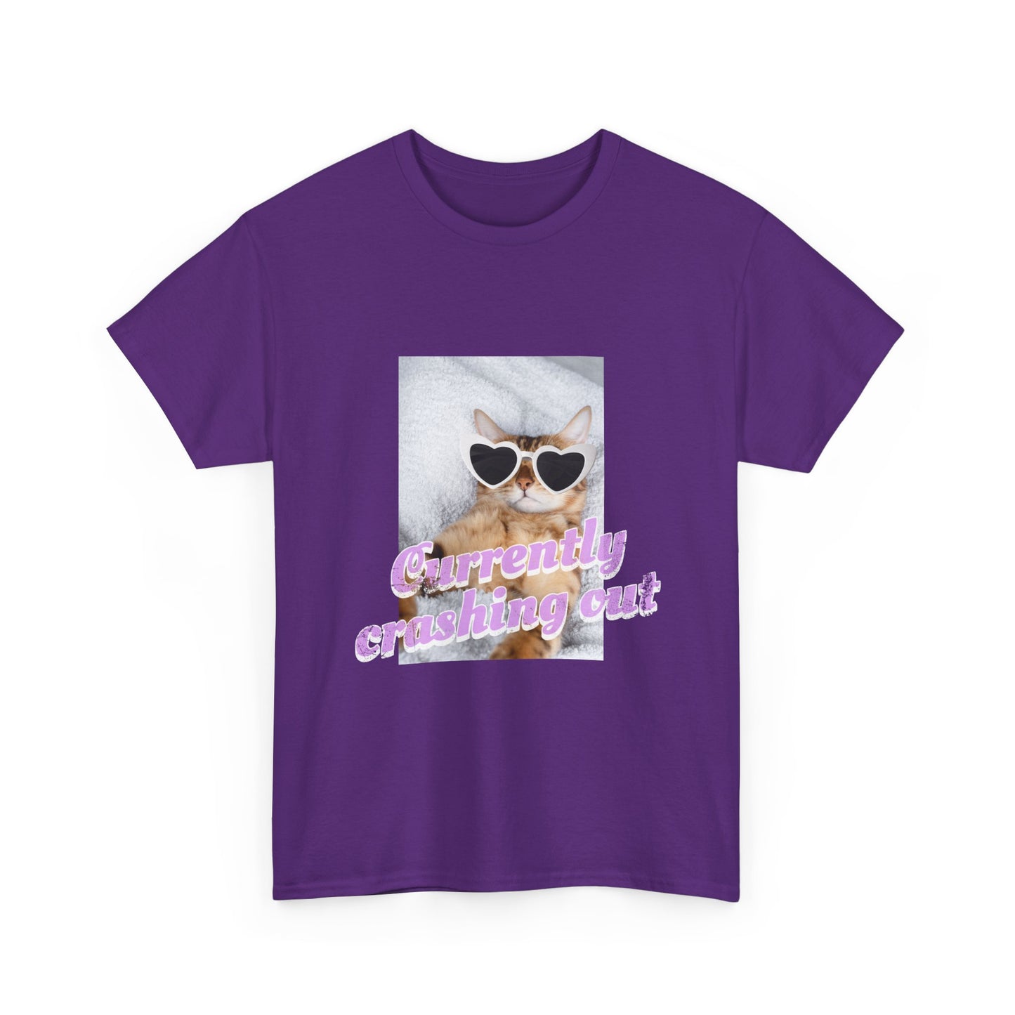 "Currently Crashing Out" Cat T-Shirt