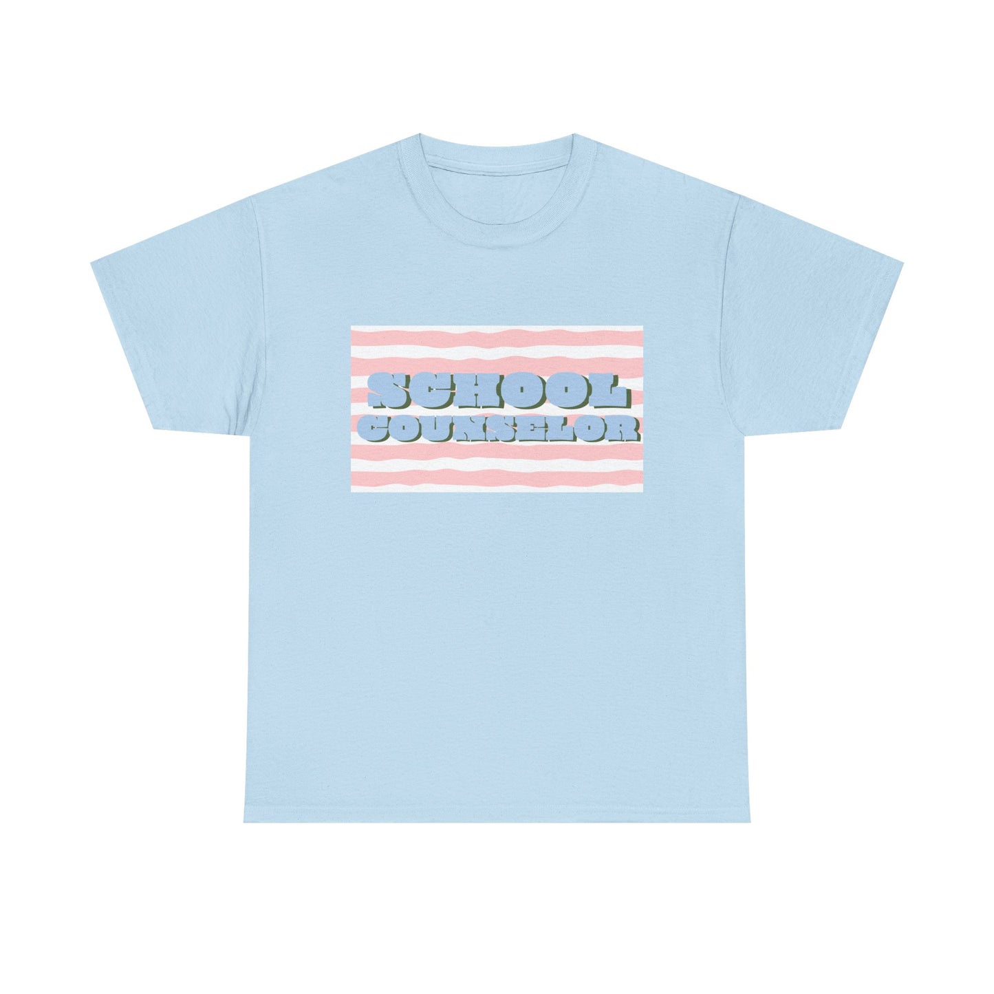 School Counselor Retro Stripe Unisex T-Shirt