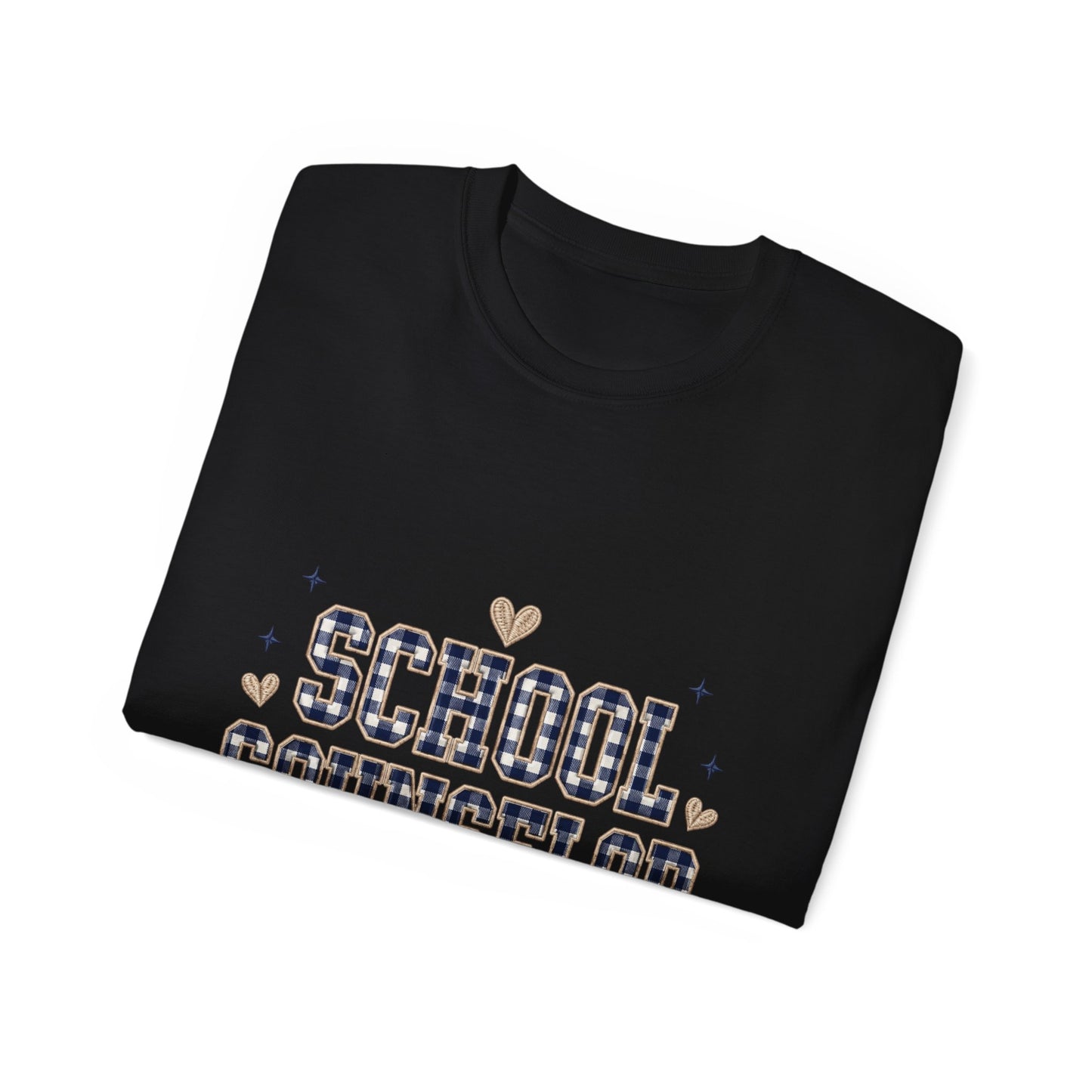 Navy Plaid SC T-Shirt *Not Embroidered*