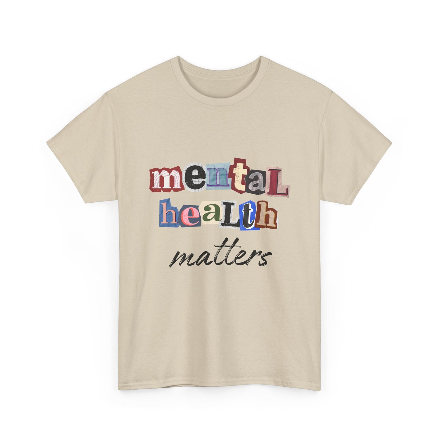Typography Mental Health Matters Unisex T-Shirt
