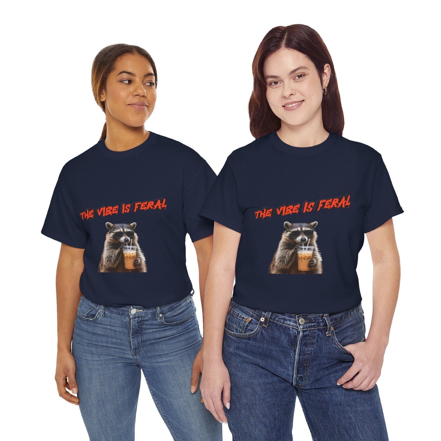 "The Vibe Is Feral" Raccoon T-Shirt
