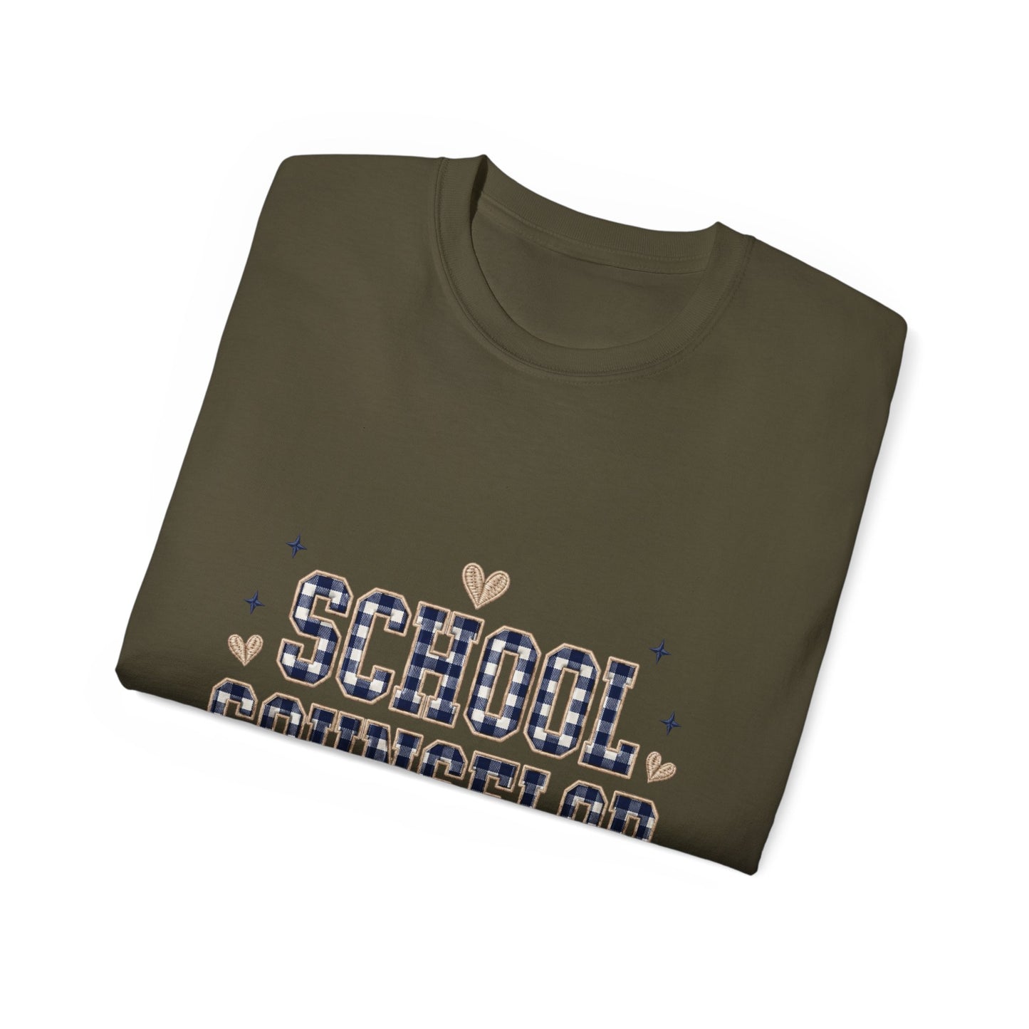 Navy Plaid SC T-Shirt *Not Embroidered*