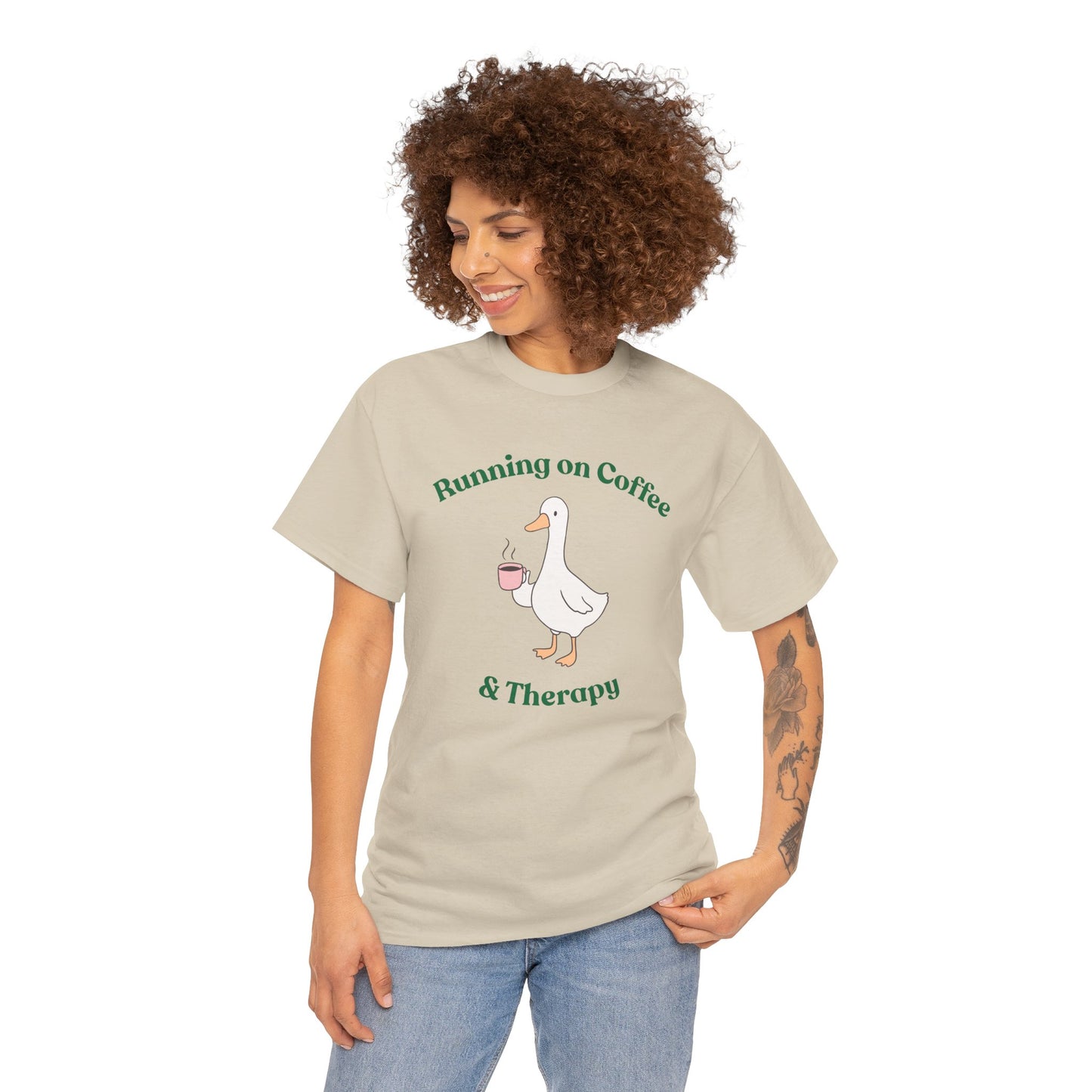 "Running on Coffee & Therapy" Unisex T-Shirt