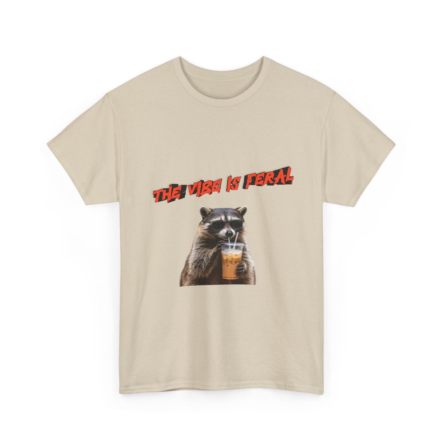 "The Vibe Is Feral" Raccoon T-Shirt