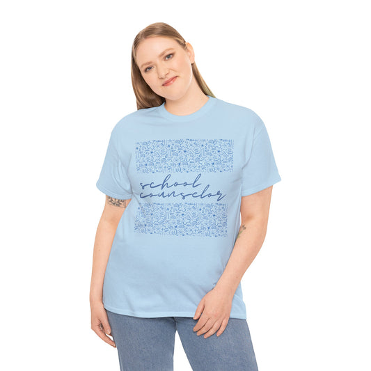 Blue Doodle School Counselor Unisex T-Shirt