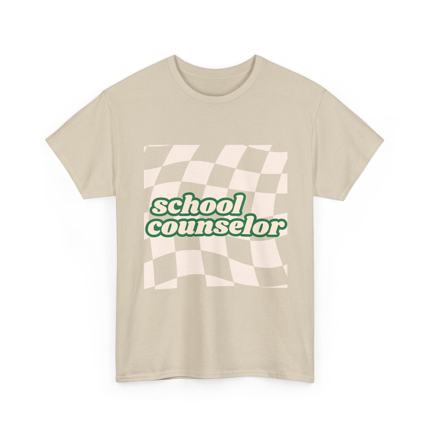 Retro Checkered School Counselor Unisex T‑Shirt