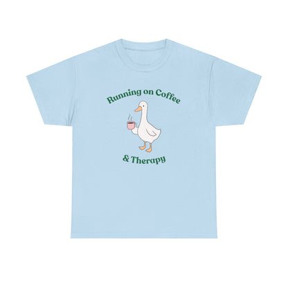 "Running on Coffee & Therapy" Unisex T-Shirt