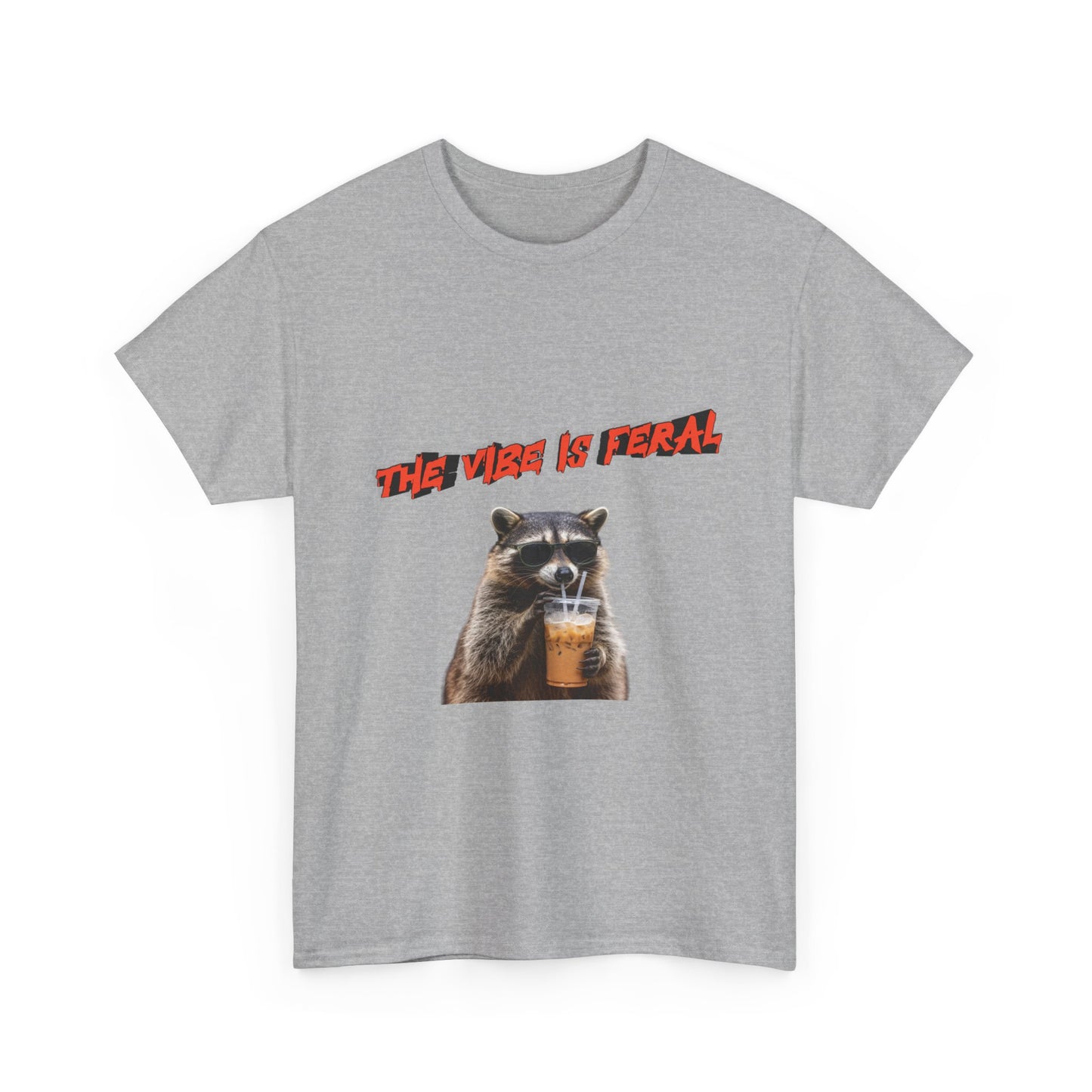 "The Vibe Is Feral" Raccoon T-Shirt