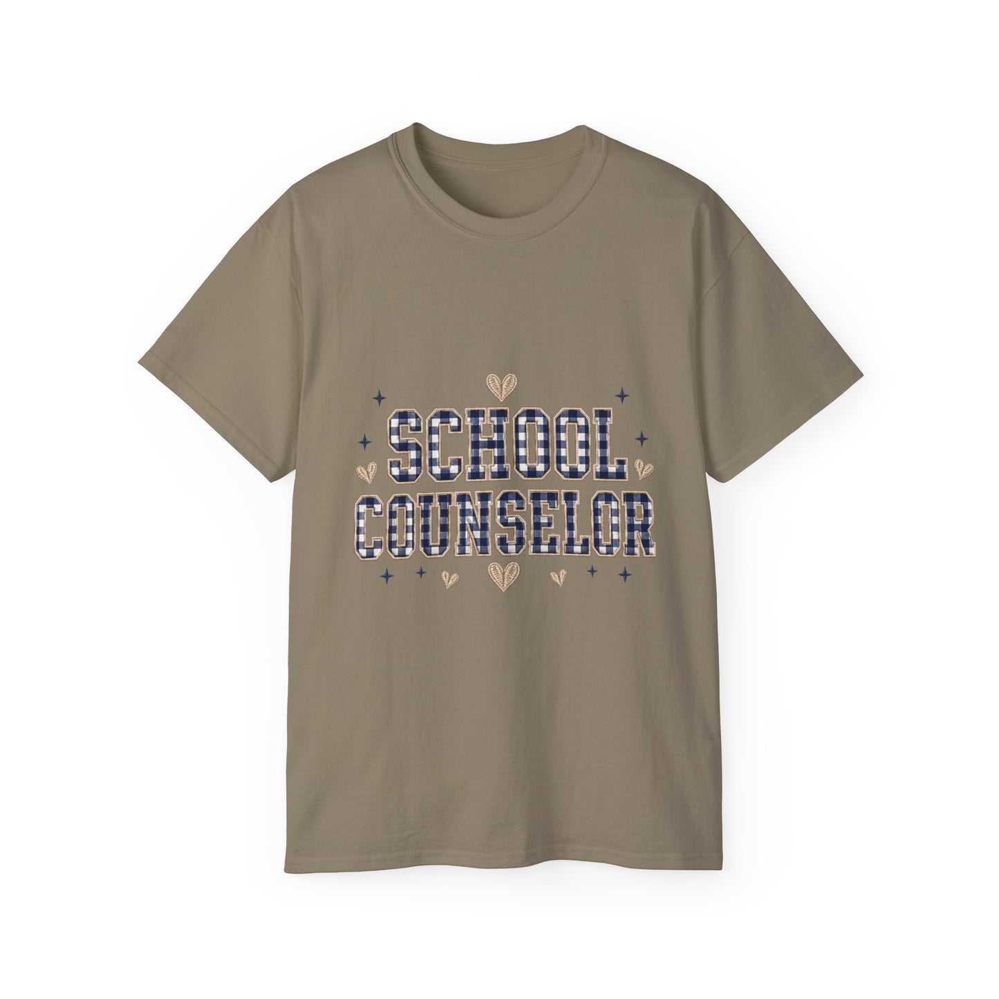 Navy Plaid SC T-Shirt *Not Embroidered*
