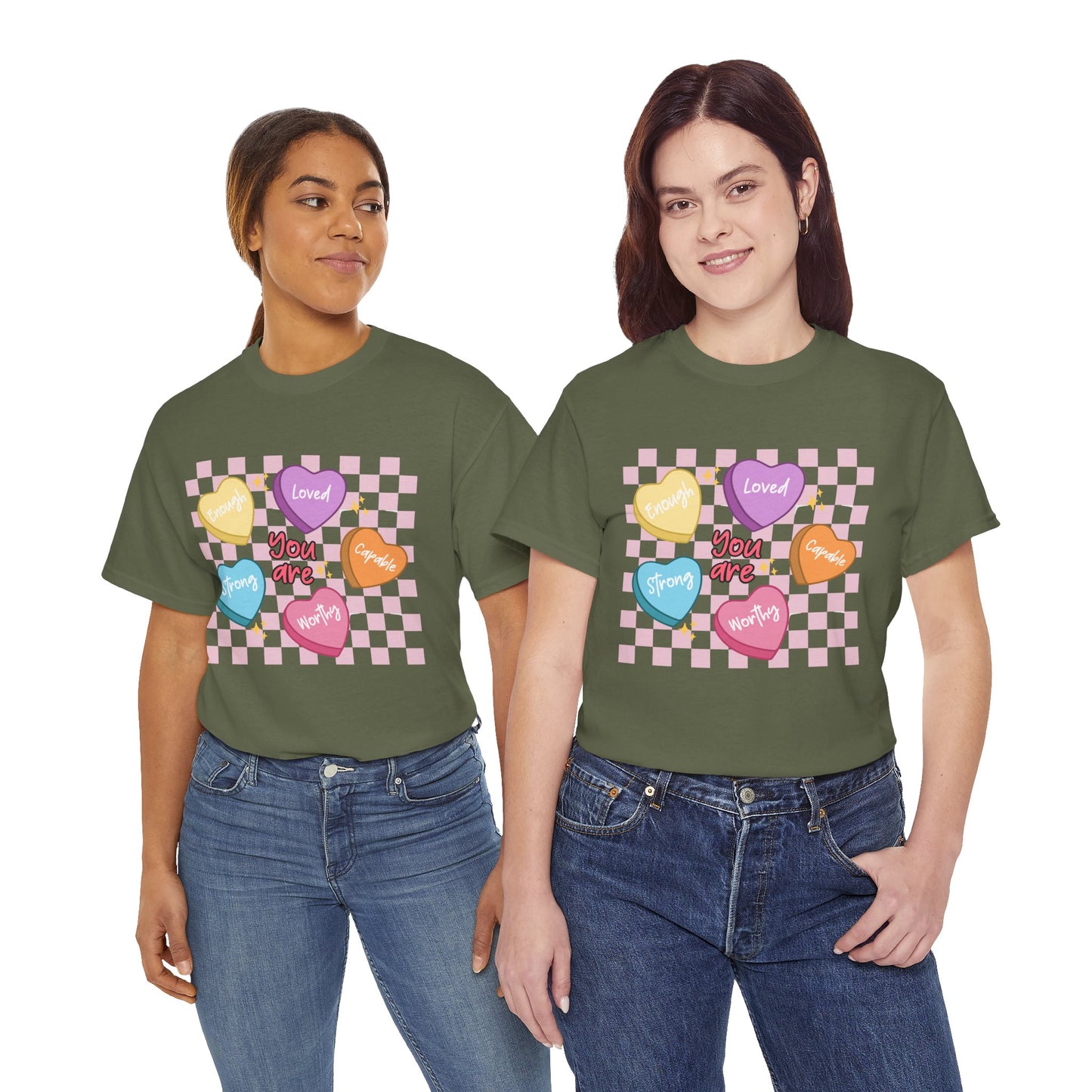 Positive Candy Hearts Unisex T-Shirt