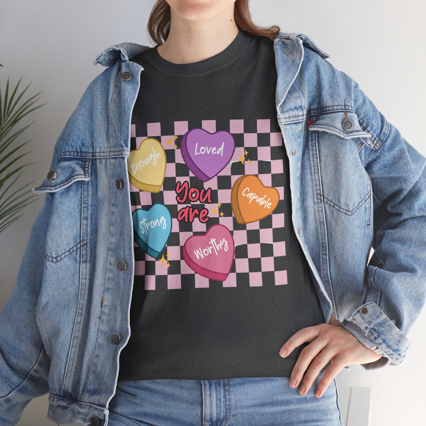 Positive Candy Hearts Unisex T-Shirt