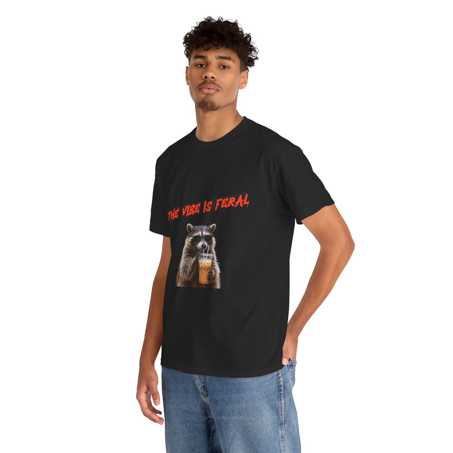 "The Vibe Is Feral" Raccoon T-Shirt