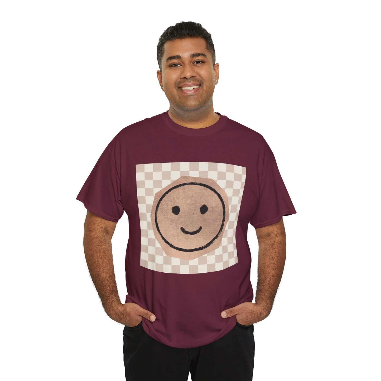 Smiley Checkerboard Unisex T-Shirt