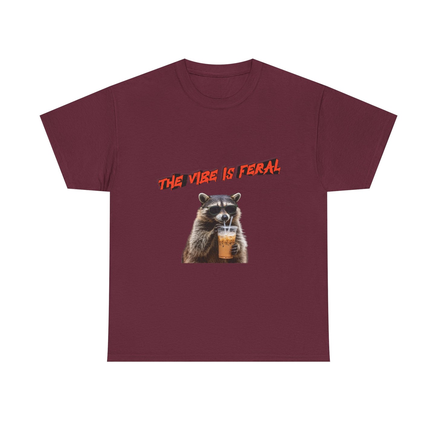 "The Vibe Is Feral" Raccoon T-Shirt