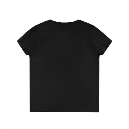 EDS Pledge Ladies' V-Neck T-Shirt (Baby Blue/White Logo)