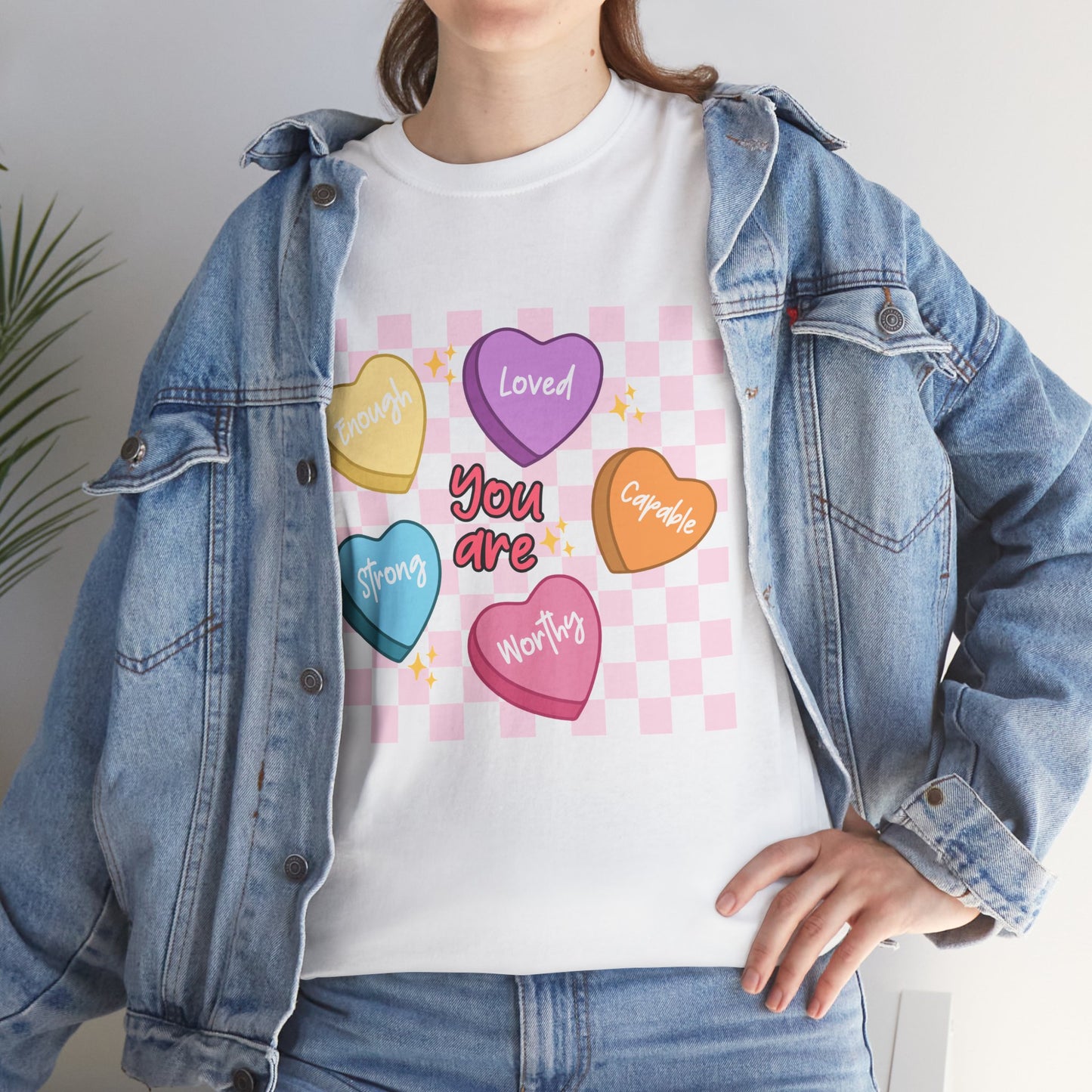 Positive Candy Hearts Unisex T-Shirt