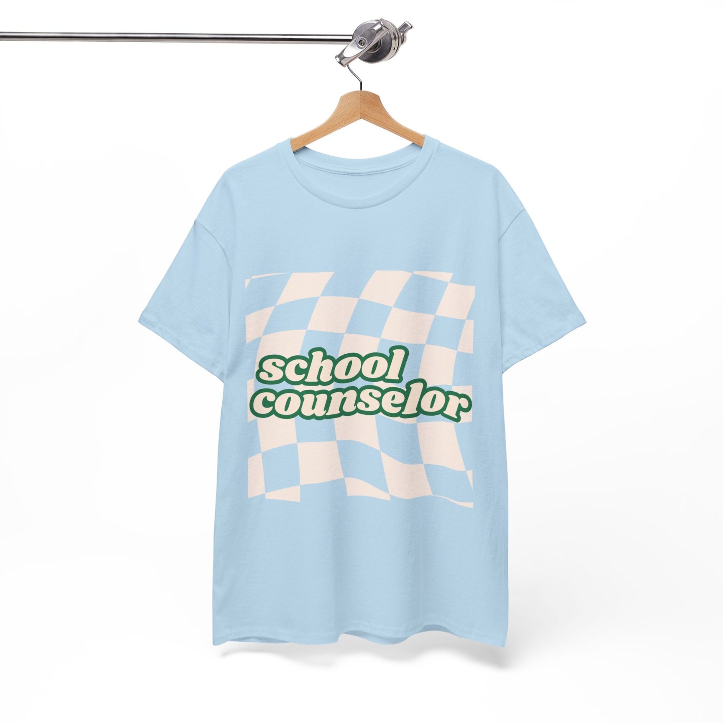 Retro Checkered School Counselor Unisex T‑Shirt