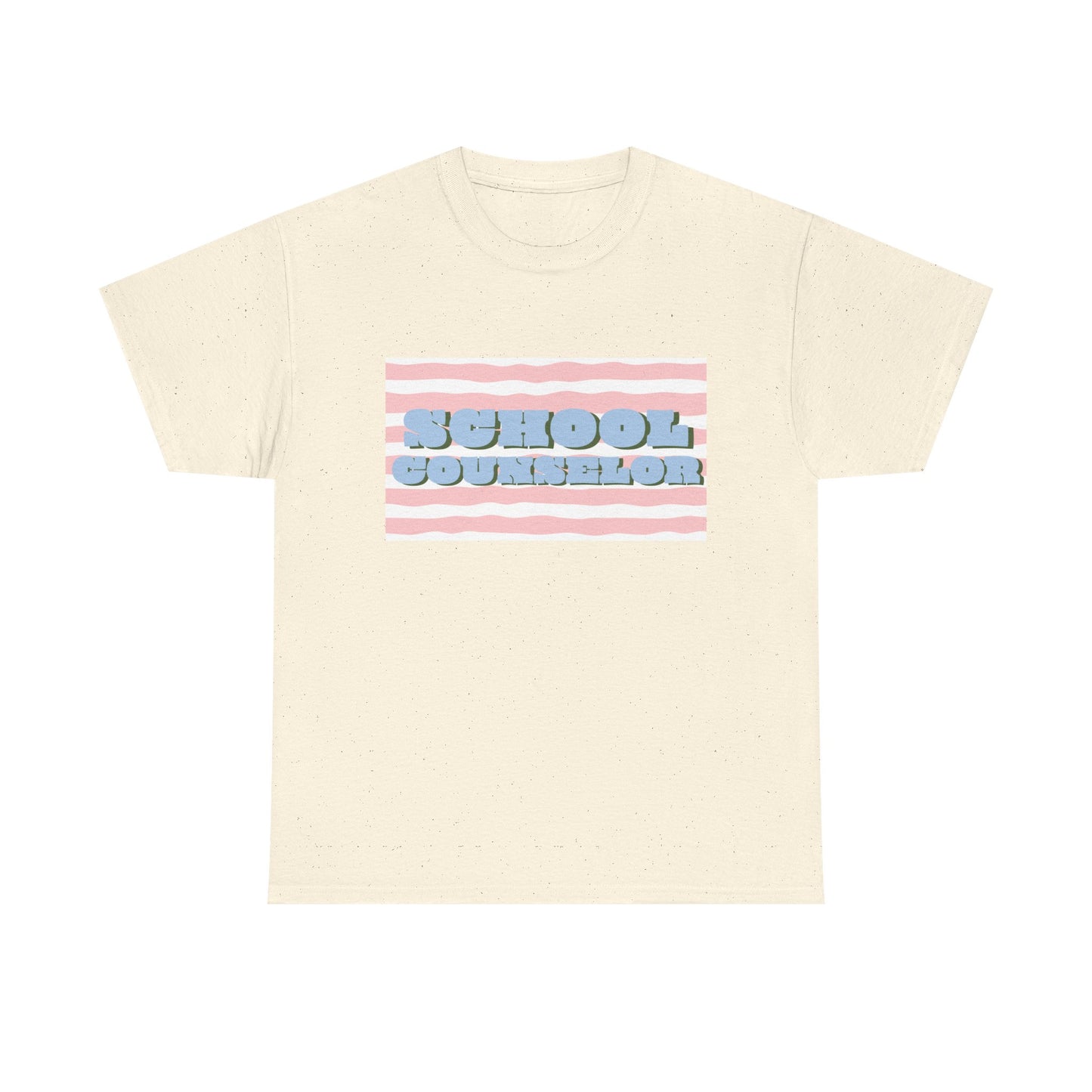 School Counselor Retro Stripe Unisex T-Shirt
