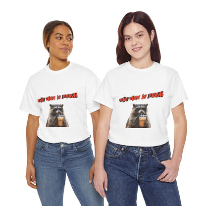 "The Vibe Is Feral" Raccoon T-Shirt