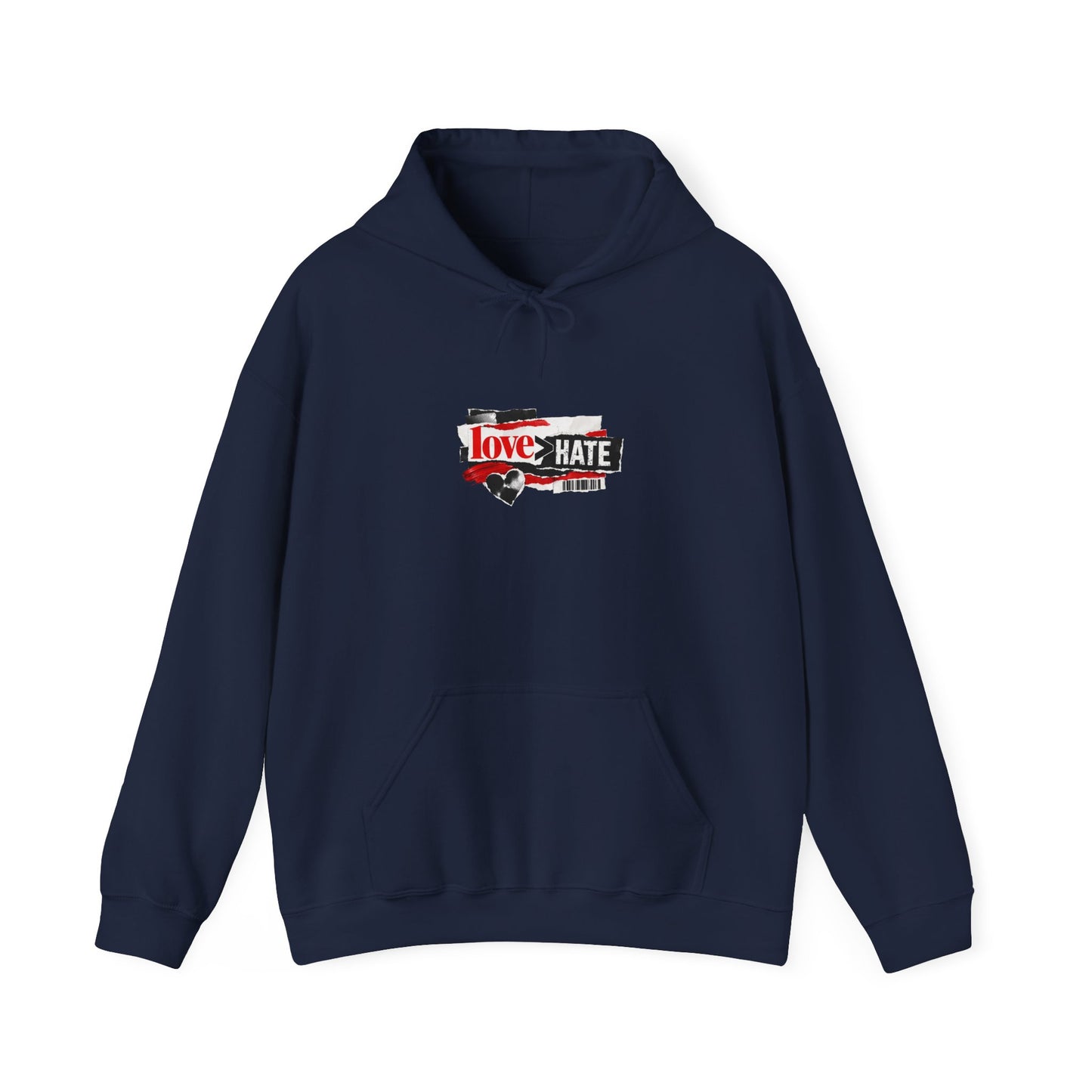 'The Only Thing More Powerful Than Hate Is Love' Back Print Hoodie