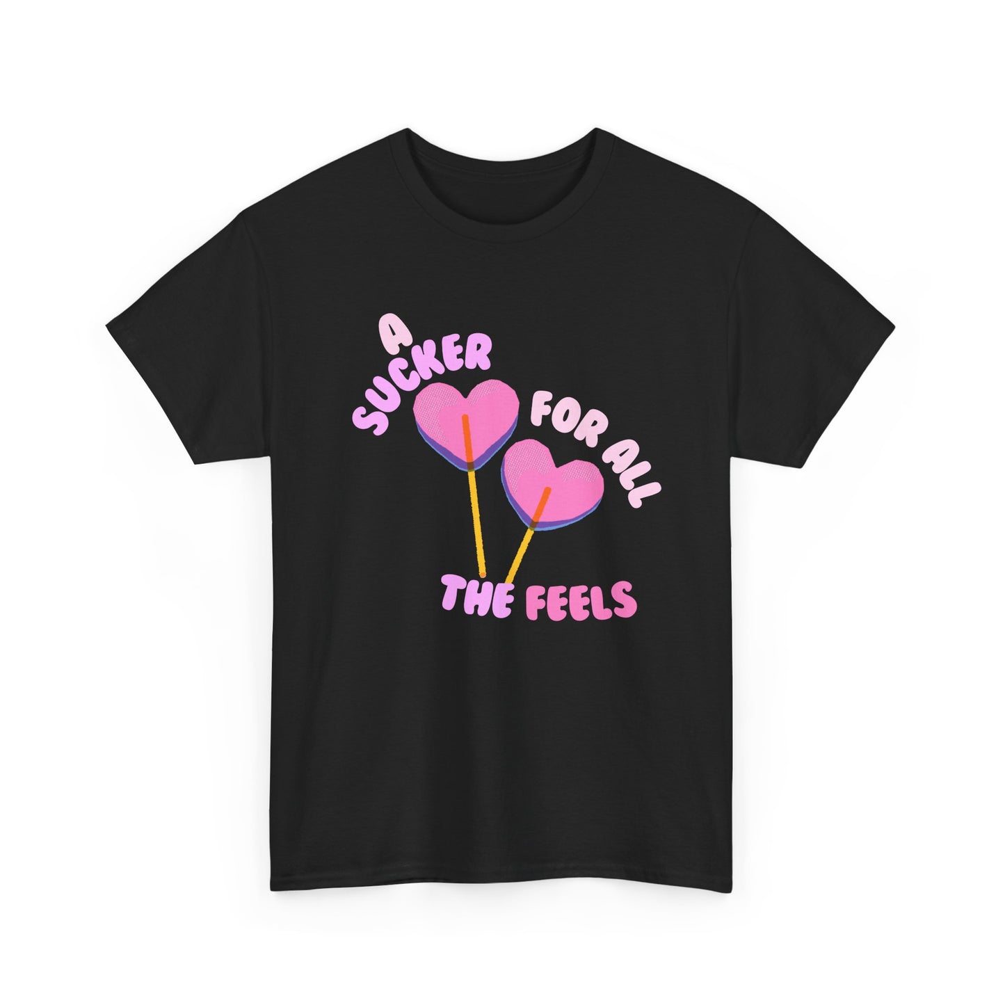 "A Sucker For All The Feels" Heart Lollipop Unisex T-Shirt