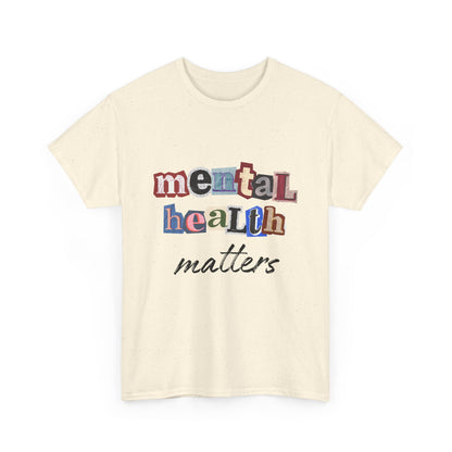 Typography Mental Health Matters Unisex T-Shirt