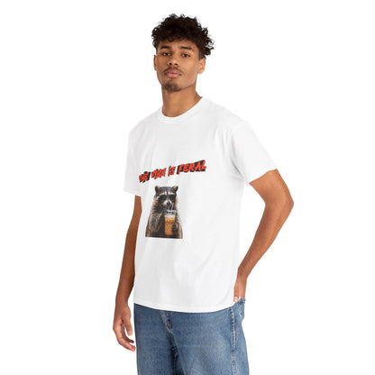 "The Vibe Is Feral" Raccoon T-Shirt