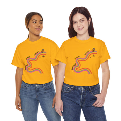 "Healing is not linear" Retro Rainbow Unisex T-Shirt