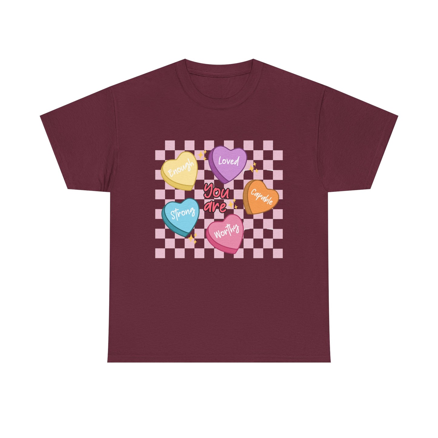 Positive Candy Hearts Unisex T-Shirt