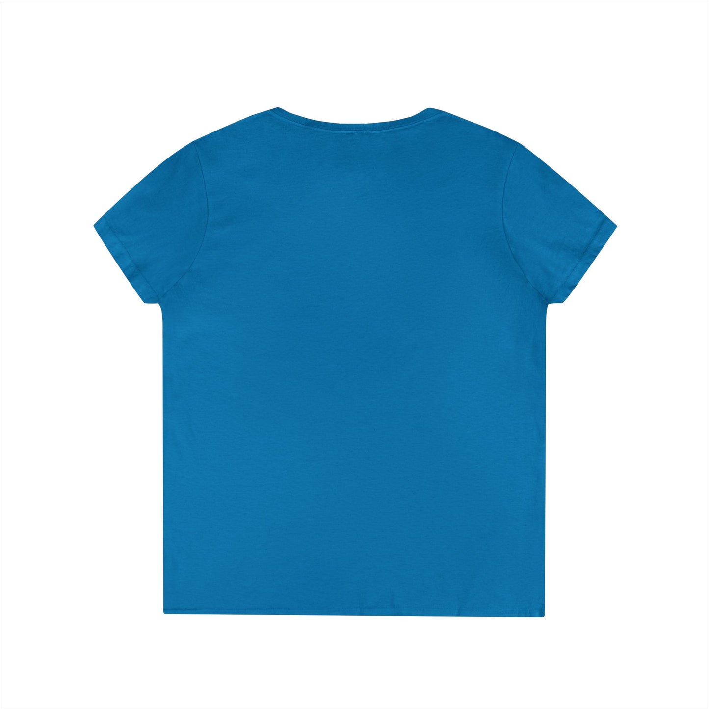 EDS Pledge Ladies' V-Neck T-Shirt (Navy & Baby Blue Logo)
