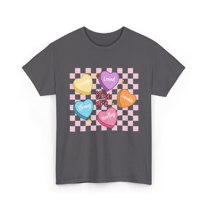 Positive Candy Hearts Unisex T-Shirt