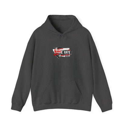 'The Only Thing More Powerful Than Hate Is Love' Back Print Hoodie