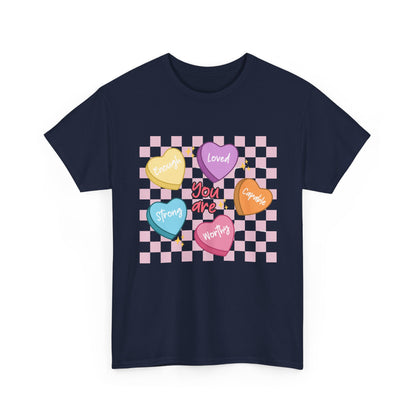 Positive Candy Hearts Unisex T-Shirt