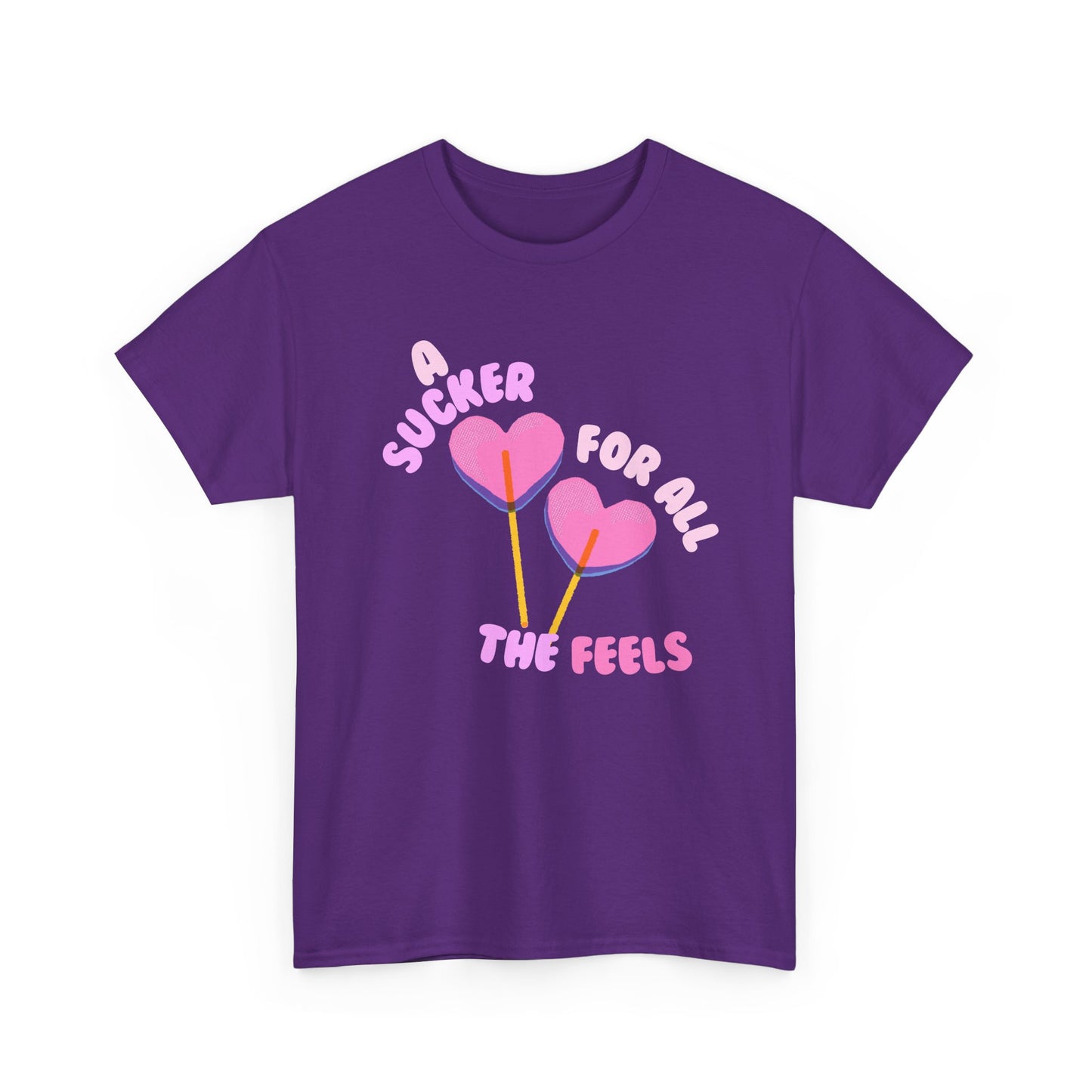 "A Sucker For All The Feels" Heart Lollipop Unisex T-Shirt